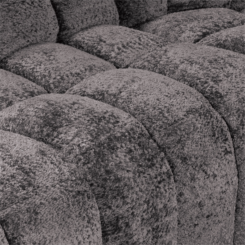 Furniture of America Bello Dark Gray Fabric Power Reclining Sectional with USBs