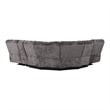 Furniture of America Bello Dark Gray Fabric Power Reclining Sectional with USBs