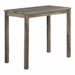 Furniture of America Surtop Wood 3-Piece Counter Dining Table Set in Brown