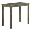 Furniture of America Surtop Wood 3-Piece Counter Dining Table Set in Brown