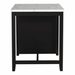 Furniture of America Clouden Wood 3-Piece Counter Dining Table Set in Black
