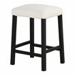 Furniture of America Clouden Wood 3-Piece Counter Dining Table Set in Black