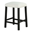 Furniture of America Clouden Wood 3-Piece Counter Dining Table Set in Black