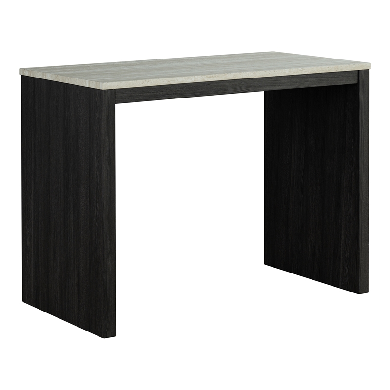 Furniture of America Isgan Wood 3-Piece Counter Dining Table Set in Black
