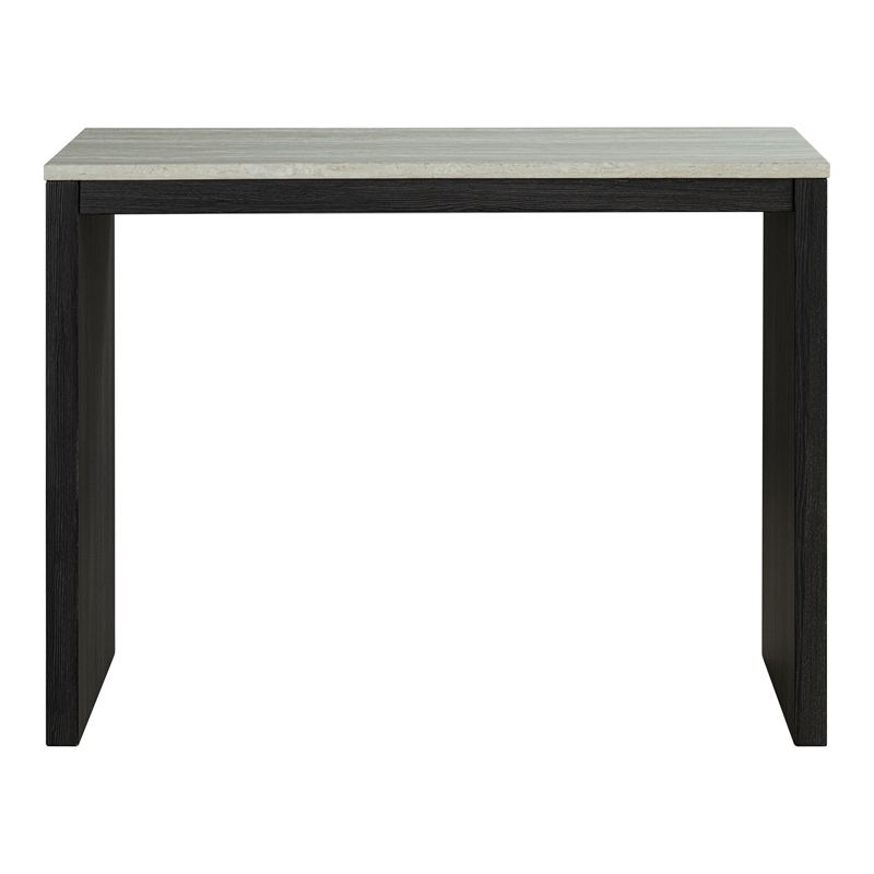 Furniture of America Isgan Wood 3-Piece Counter Dining Table Set in Black