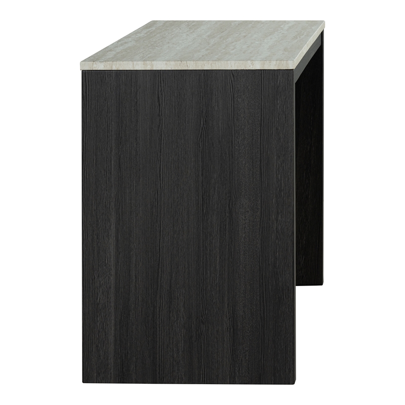Furniture of America Isgan Wood 3-Piece Counter Dining Table Set in Black