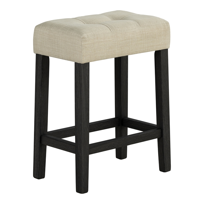Furniture of America Isgan Wood 3-Piece Counter Dining Table Set in Black