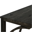 Furniture of America Idola Wood 4-Piece Counter Dining Table Set in Brown