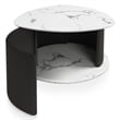 Furniture of America Elara Iron 2-Piece Coffee and End Table Set in Black