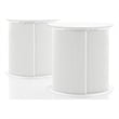 Furniture of America Elara Wood 2-Piece End Table Set in White
