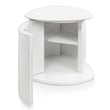 Furniture of America Elara Wood 2-Piece Coffee Table and End Table Set in White