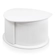 Furniture of America Elara Wood 2-Piece Coffee Table and End Table Set in White