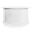 Furniture of America Elara Wood 3-Piece Coffee Table and End Table Set in White