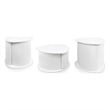 Furniture of America Elara Wood 3-Piece Coffee Table and End Table Set in White