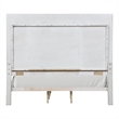 Furniture of America Gelbero Wood Panel Ornate Accent King Bed in White