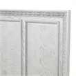 Furniture of America Gelbero Wood Panel Ornate Accent King Bed in White
