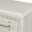 Furniture of America Gelbero White Wood Dovetail 2-Drawer Nightstand with USBs