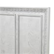 Furniture of America Gelbero Wood Panel Ornate Accent Queen Bed in White