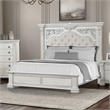 Furniture of America Byrne Wood Tufted Headboard Panel King Bed in White