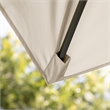 Furniture of America Harrell Polyester 10' Double Top Square Umbrella in Beige