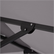 Furniture of America Harrell Polyester 10' Double Top Square Umbrella in Gray