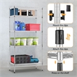 Furniture of America Rex Metal 5-Tier Wire Shelving Rack in Chrome