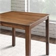 Furniture of America Haarven Wood 5-Piece Counter Dining Table Set in Walnut