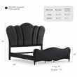 Furniture of America Seabliss Wood Queen 6-Piece Bedroom Set in Black