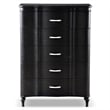 Furniture of America Seabliss Wood Queen 6-Piece Bedroom Set in Black