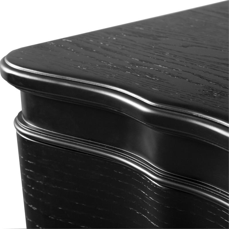 Furniture of America Seabliss Wood King 6-Piece Bedroom Set in Black