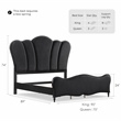 Furniture of America Seabliss Wood King 6-Piece Bedroom Set in Black