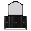 Furniture of America Seabliss Wood King 6-Piece Bedroom Set in Black