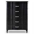 Furniture of America Seabliss Wood King 6-Piece Bedroom Set in Black