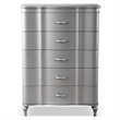 Furniture of America Seabliss Wood Queen 6-Piece Bedroom Set in Silver