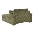 Furniture of America Dresdan Fabric 2-Arm Oversized Chaise in Green