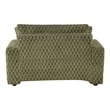 Furniture of America Dresdan Fabric 2-Arm Oversized Chaise in Green