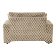Furniture of America Dresdan Fabric 2-Arm Oversized Chaise in Light Brown