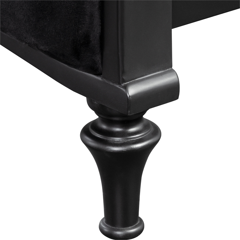 Furniture of America Seabliss Wood Queen 5-Piece Bedroom Set in Black