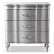 Furniture of America Seabliss Wood Queen 5-Piece Bedroom Set in Silver