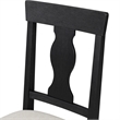 Furniture of America Peregrine Wood 7-Piece Dining Table Set in Black