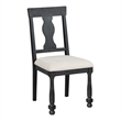 Furniture of America Peregrine Wood 7-Piece Dining Table Set in Black