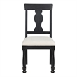 Furniture of America Peregrine Wood 7-Piece Dining Table Set in Black