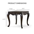 Furniture of America Raya Wood 2-Piece Coffee Table Set in Black