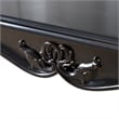 Furniture of America Raya Wood Coffee Table with Cabriole Legs in Black