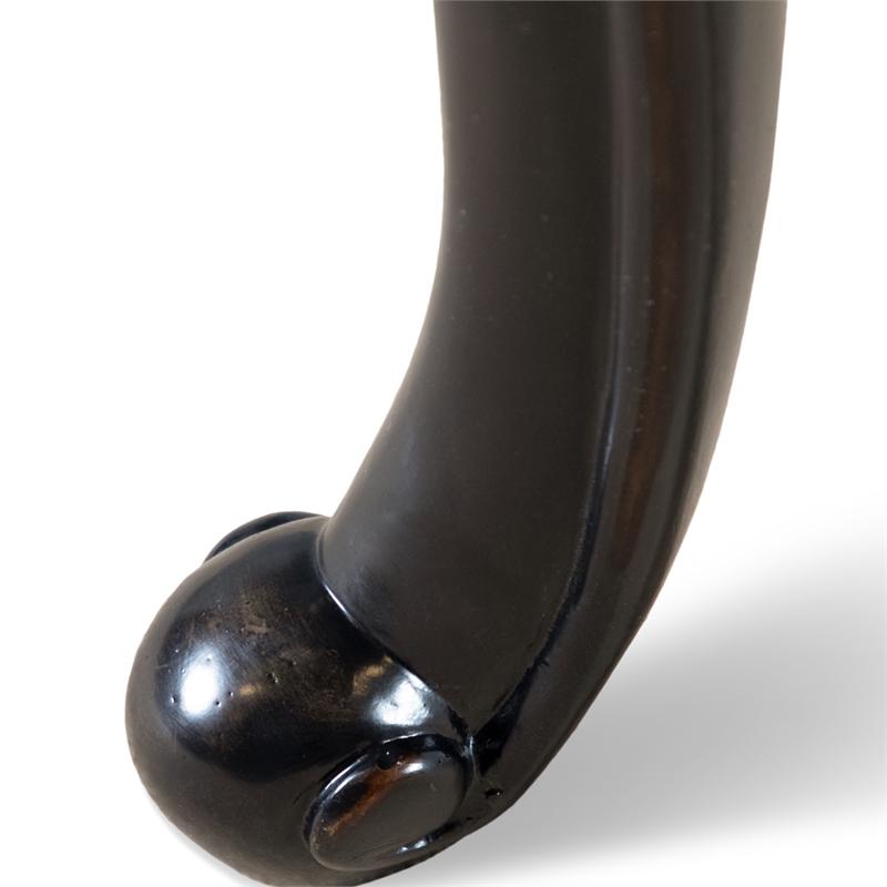 Furniture of America Raya Wood Coffee Table with Cabriole Legs in Black