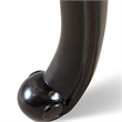 Furniture of America Raya Wood End Table with Cabriole Legs in Black