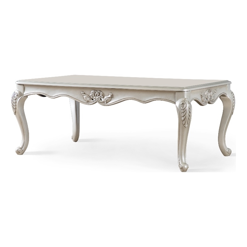 Furniture of America Raya Wood Coffee Table with Cabriole Legs in Gold