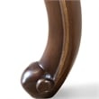 Furniture of America Adelaide Wood End Table with Cabriole Legs in Brown