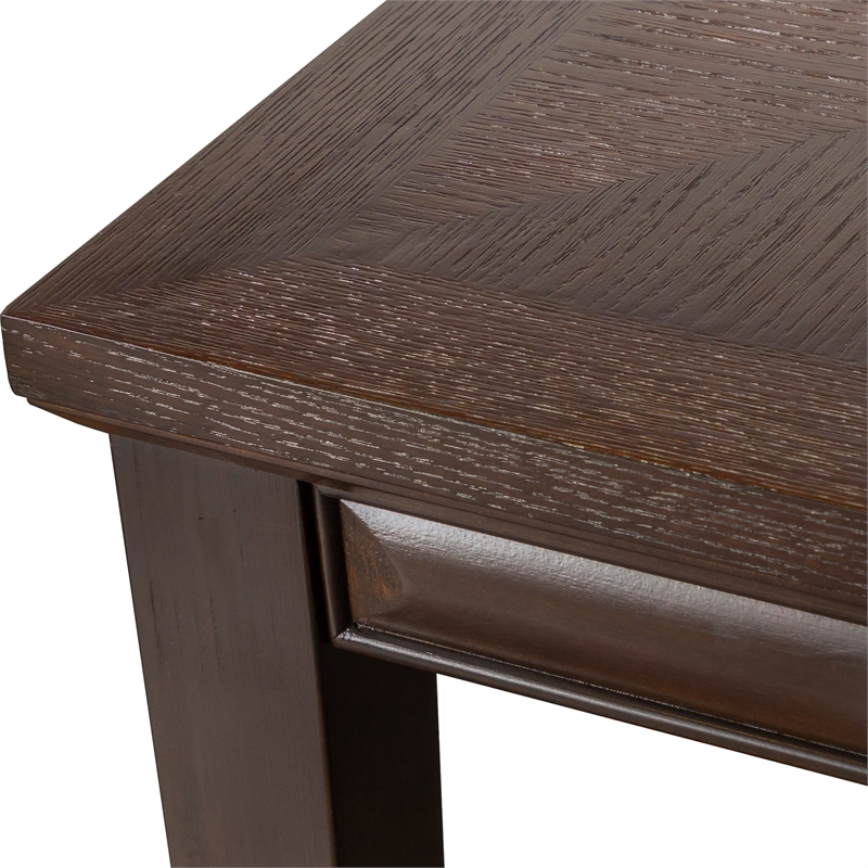 Furniture of America Arvin Wood 5-Piece Extendable Dining Table Set in Espresso