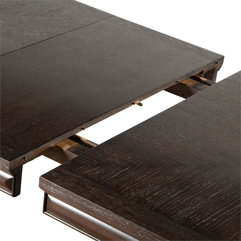 Furniture of America Arvin Wood 5-Piece Extendable Dining Table Set in Espresso